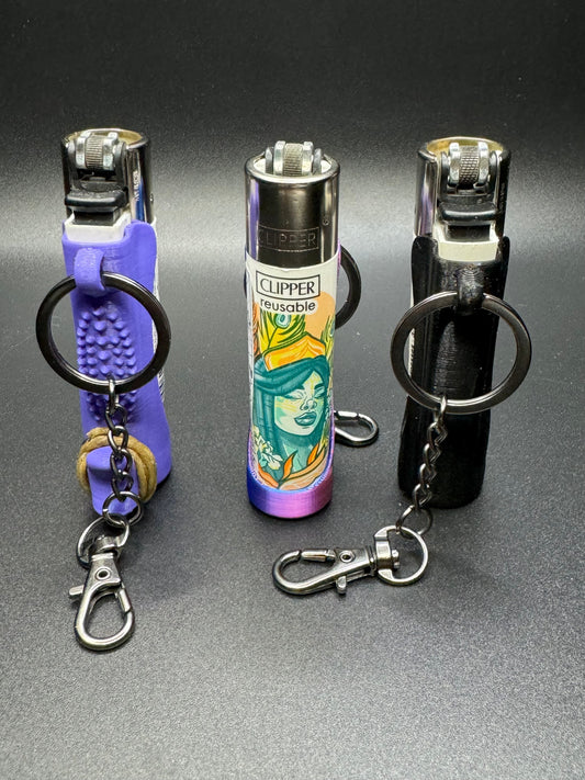 Clipper lighter keychain